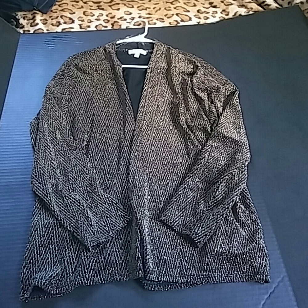 Chaus New York open front sweater